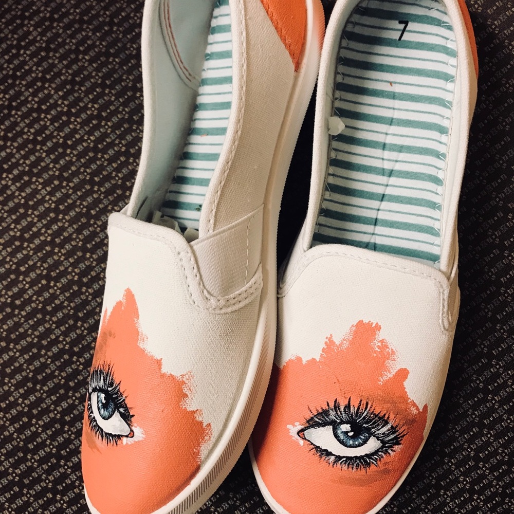 Hand Painted Acrylic Shoes